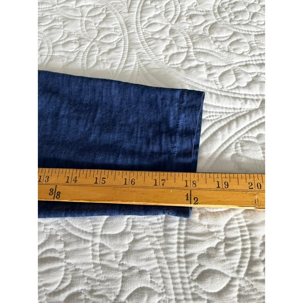 LOGO Lori Goldstein Blue Slub Knit Tunic Top V-Neck Pockets NIKA A546430 3X - Picture 8 of 11